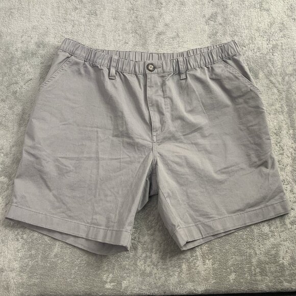 Chubbies Shorts Mens XL Gray Chino The Khakinators Above Knee Preppy Stretch - Picture 1 of 9